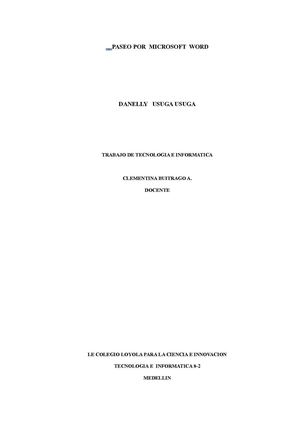 PASEO POR MICROSOFT WORD