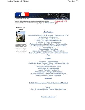 La Lettre /13-15/ 2011