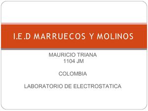 trabajo de electrostatica