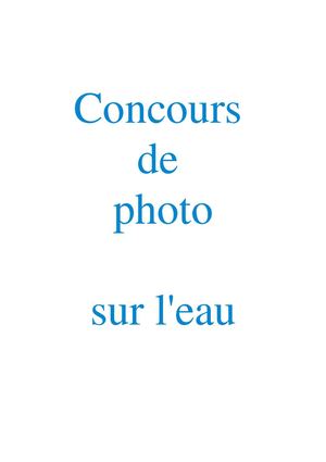 Concours de photo