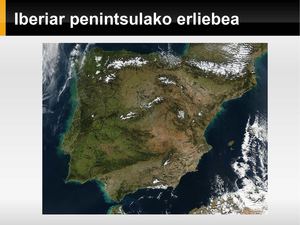 Iberiar penintsulako erliebea