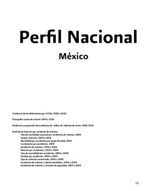 Estadisticas de la Seguridad vial en Mexico durante el 2008