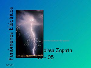 fenomenos electricos...