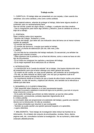 Trabajo escrito