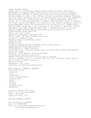 Jaypee Krescent Homes at Sector -129, Noida Expressway @ Rs. 36.12 Lacs onwards, CALL + 91 9868768682, SAPPHIRE BROKING & EVENTS