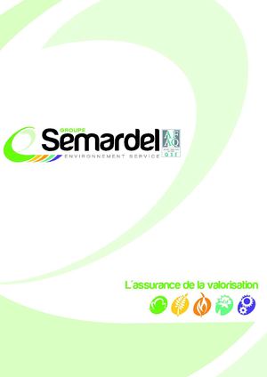 Plaquette institutionnelle du Groupe Semardel