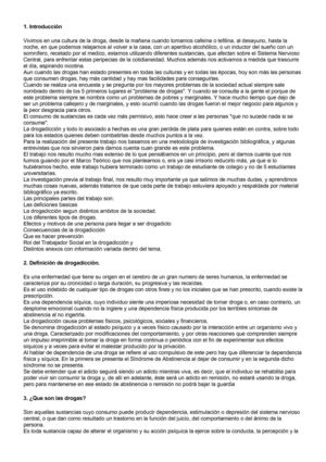 La drogadiccion
