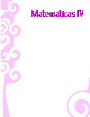 Prelimiinares Matematicas IV