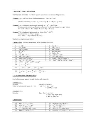 factorizacion