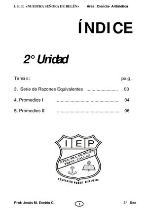 TEORIA ARITMETICA 3 SEC 2 UNIDAD