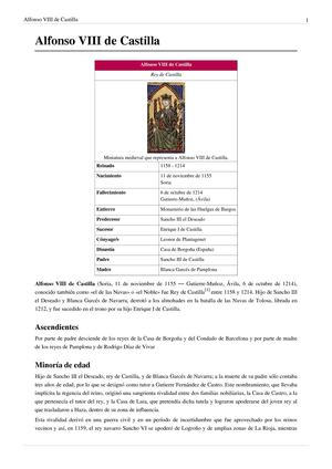 BIOGRAFÍA DE ALFONSO VIII