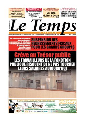 Le Temps d'Algérie Edition du Dimanche 03 Avril 2011
