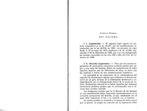 Derecho Cooperativo - Capitulo I