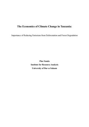 Global Warming Economic Impacts on Tanzania and Deforestation