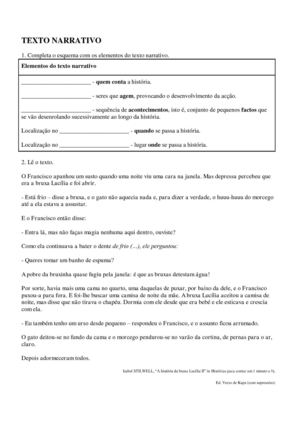 TEXTO NARRATIVO