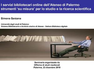I servizi bibliotecari online dell’Ateneo di Palermo: strumenti ‘su misura’ per lo studio e la ricerca scientifica