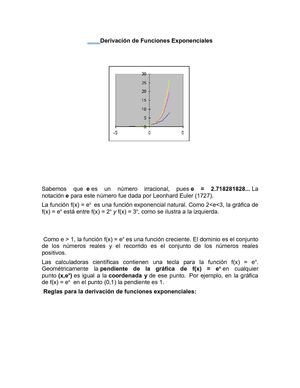 Derivación de Funciones Exponenciales