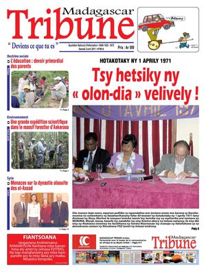 Journal Madagascar Tribune du 2 Avril 2011