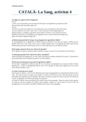 LA SANG- activitat 4