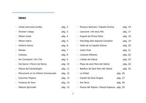 Viatge a Roma 2n Batx. Inst. La Mallola