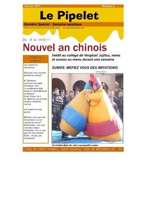 Le pipelet du mois de février 2011, édition spéciale