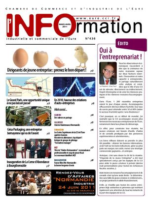 L'Information Industrielle et Commerciale de l'Eure N°436 Mars-Avril. 2011