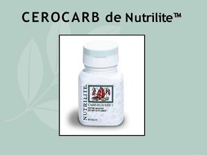 Cerocarb Nutrilite - Bloqueador de Carbohidratos 