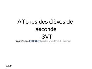 SVT affiche secondes