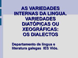 dialectoloxía 4º curso