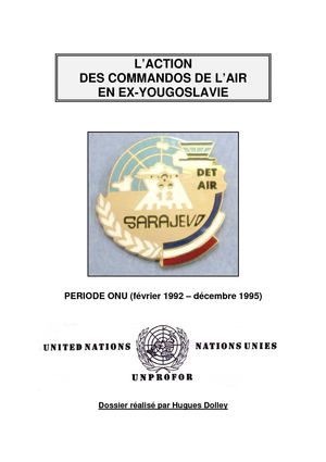 Action des commandos de l'air en ex-Yougoslavie
