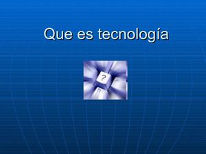 Tenologia