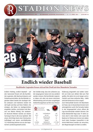 Stadionnews Nr. 01/2011 - Buchbinder Legionäre vs. Mannheim Tornados