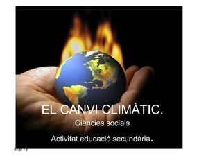 El canvi climàtic