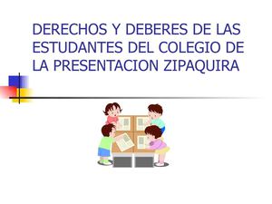 Derechos y Deberes De Las Estudiantes Del Colegio La Presentacion 