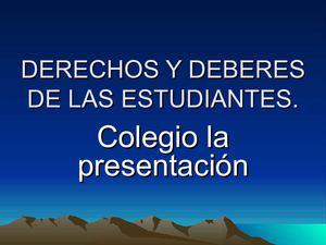 colegio la presentacion derechos y deberes