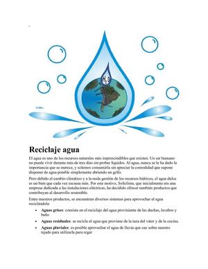 Reciclaje agua