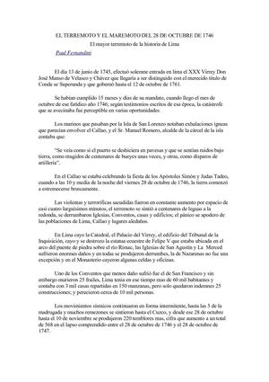Terremoto y maremoto de 1746 en Lima