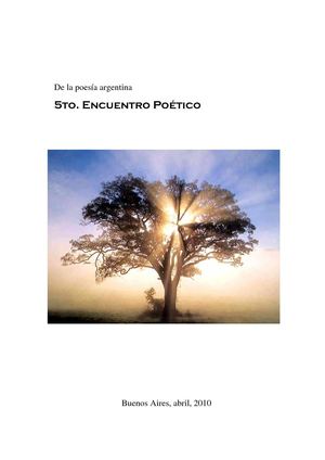 "De la poesía argentina: 5º Encuentro Poético" 