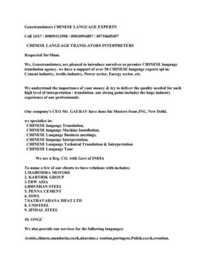 CHINESE TRANSLATOR IN KOCHI - CHINESE TRANSLATOR IN COCHIN