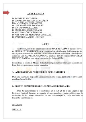 Acta del 12-5-2009