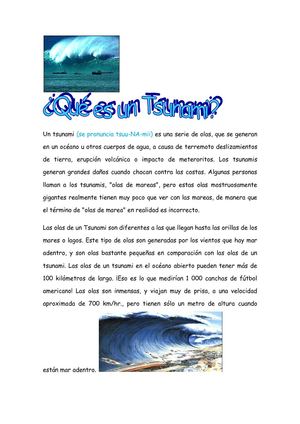 LOS TSUNAMIS QUE SON?