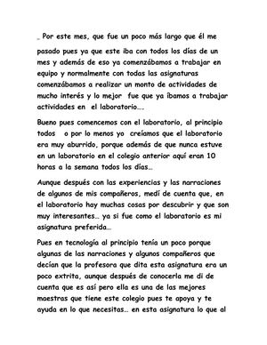 bitacora por el mes de febrero 