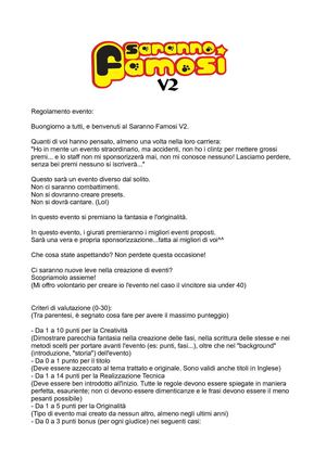 Urban Rivals Events - Saranno Famosi V2