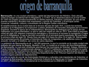 TRABAJO DE BARRANQUILLA Y LINEA DEL TIEMPO
