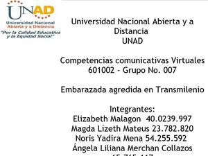 Embarazada atropellada en trasmilenio.