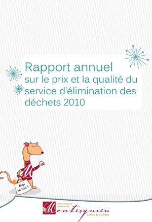 Rapport d'activité - Ordures ménagères 2010