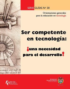 Orientaciones generales para la educación en tecnología