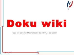 PRESENTACIÓN DE DOKUWIKI
