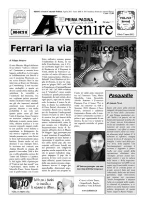 Laprimapagina Rivista Aprile 2011