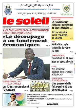 Edition du 11 Avril 2011